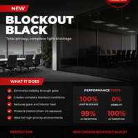 Block Out Black Window Film | 60" x 100'